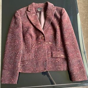 Vintage women’s button up jacket, shoulder pads